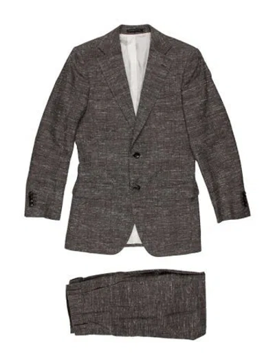 Pre-owned Suitsupply Wool Tweed Pattern Two-piece Blazer In Grey