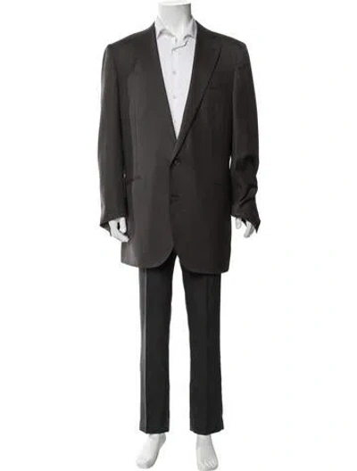 Pre-owned Suitsupply Wool Two-piece Blazer In Brown
