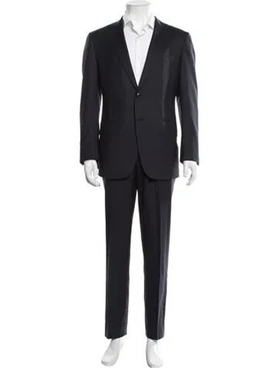 Pre-owned Suitsupply Wool Two-piece Suit In Black/blue