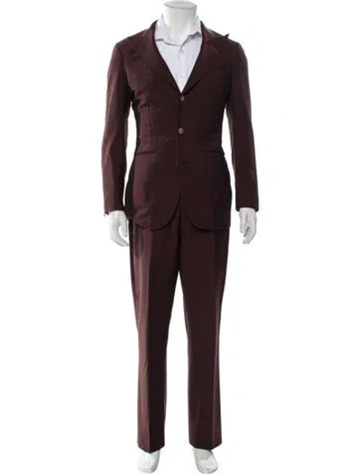 Pre-owned Suitsupply Wool Two-piece Suit In Burgundy