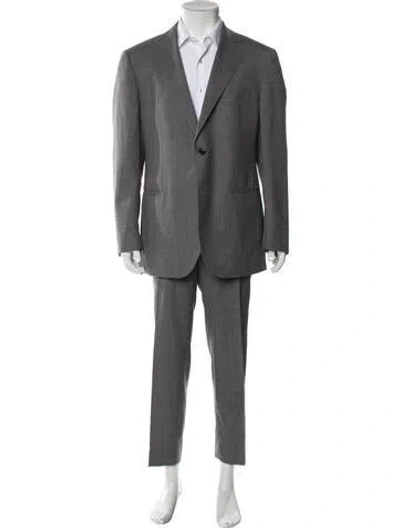 Pre-owned Suitsupply Wool Two-piece Suit Vest In Gray