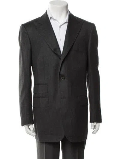 Pre-owned Suitsupply Wool Two-piece Suit Vest In Grey