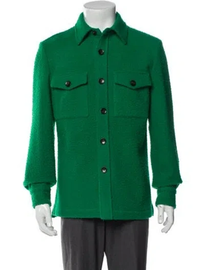 Pre-owned Suitsupply Wool Utility Jacket In Green
