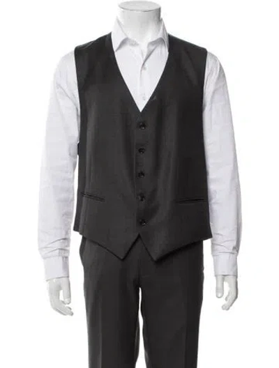 Pre-owned Suitsupply Wool Vest In Black