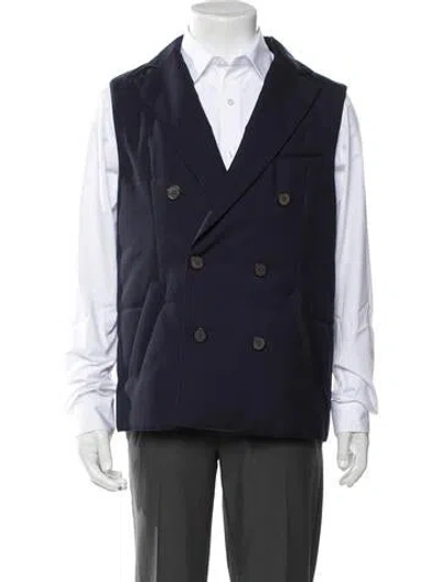 Pre-owned Suitsupply Wool Vest In Blue