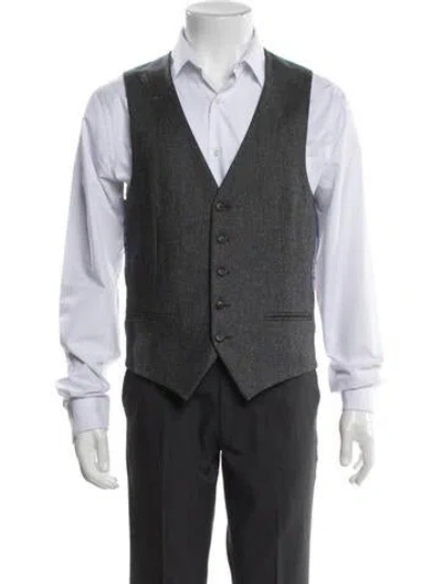 Pre-owned Suitsupply Wool Vest In Gray