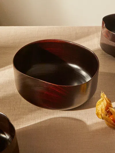 Suk Keun Kang Ottchil Wood Bowl In Brown