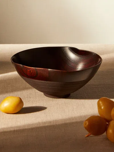 Suk Keun Kang Ottchil Wood Bowl In Brown