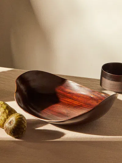 Suk Keun Kang Ottchil Wood Bowl In Brown