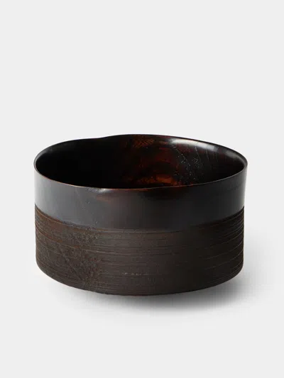 Suk Keun Kang Ottchil Wood Bowl In Brown