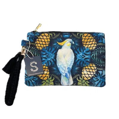Suki Wang London Women's Blue Lush Tropics Handbag