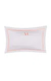Sukun Arabella Oxford Pillow Case Pair- Standard In Pink