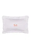 Sukun Arabella  Ruffle Pillow Case Pair In White