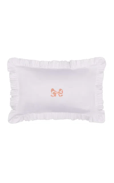 Sukun Arabella  Ruffle Pillow Case Pair In White