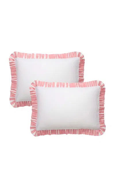 Sukun Marshmallow Pillowcase Pair In Pink