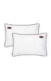Sukun Positano  Pillow Case Pair In Multi