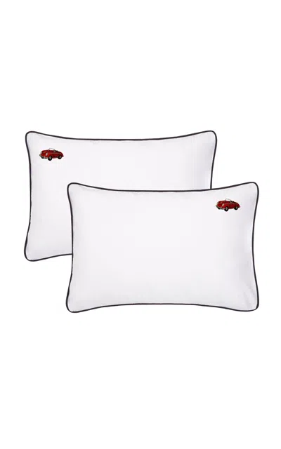Sukun Positano  Pillow Case Pair In Multi