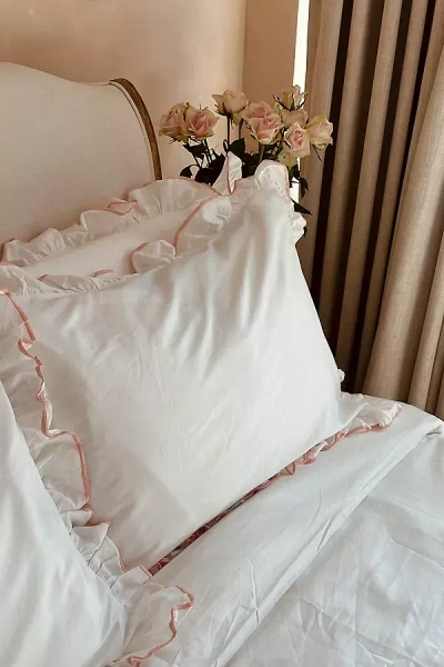 Sukun Provence Dusty Pink Cotton Sateen Pillowcase, Set Of 2