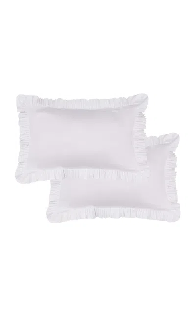 Sukun Vienna Pillowcase Pair In White