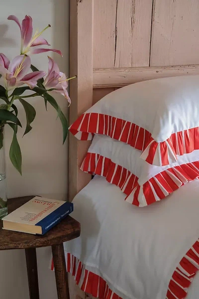 Sukun X Atelier Raff Candy Cane Collection Cotton Sateen Pillowcase, Set Of 2