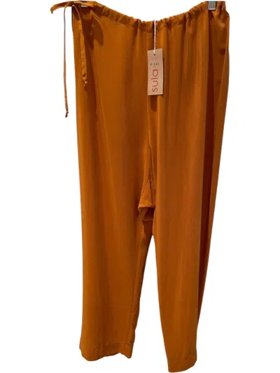 Sula Pull On Pants In Rust In Orange