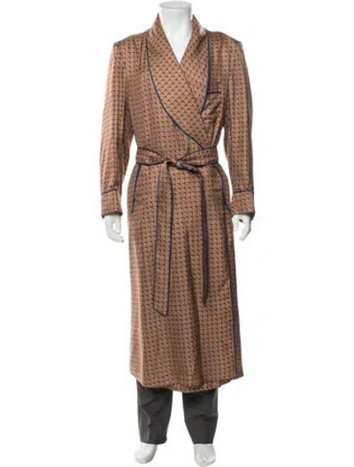 Pre-owned Sulka Paisley Print Robe In Multicolor
