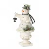 Sullivans 15.5" Snowman Figurine In White In White
