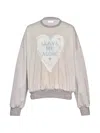 Sultry Virgin Broken Pattern Sweatshirt In Gray
