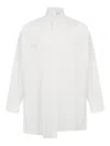 Sulvam Chest-pocket Asymmetrical Shirt In White