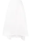 Sulvam Jersey Knit Flared Skirt In Weiss