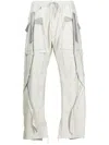 Sulvam Panelled Nylon Trousers In White