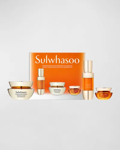 Sulwhasoo Concentrated Ginseng Renewing Eye Cream Set In Orange