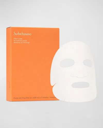 Sulwhasoo First Care Activating Sheet Mask, Set Of 5 In White