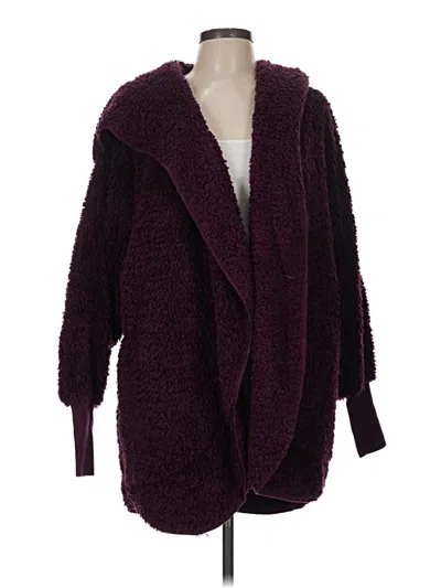 Pre-owned Summer & Rose Cardigan Sweater In Burgundy