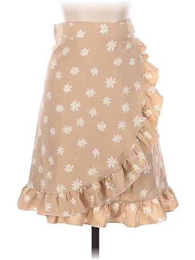 Pre-owned Summer & Rose Casual Skirt In Tan