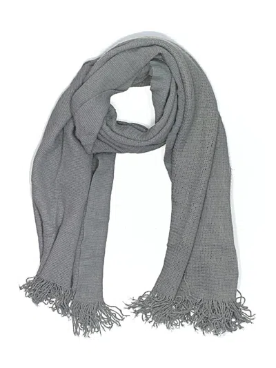 Pre-owned Summer & Rose Scarf In Gray