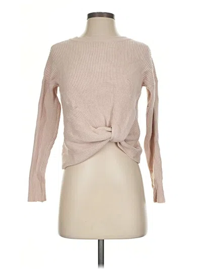 Pre-owned Summer & Rose Turtleneck Sweater In Tan