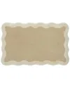Summer & Rose Wavy Edge Bathmat In Brown
