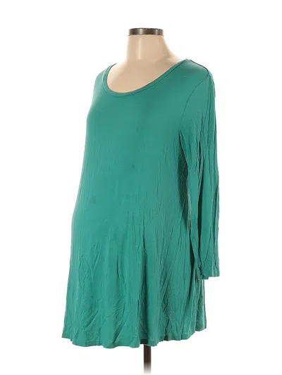 Pre-owned Summer And Sage 3/4 Sleeve T-shirt In Green
