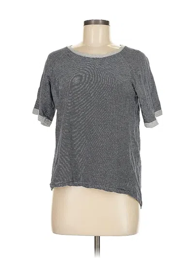 Pre-owned Summer And Sage Short Sleeve T-shirt In Gray