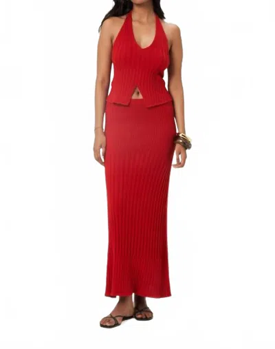 Summer Away Sintra Skirt Set In Red