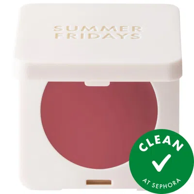 Summer Fridays Blush Butter Balm Hydrating Cream Blush With Peptides Dusty Rose - Cool Dusty Rose 0.14oz/3.5g