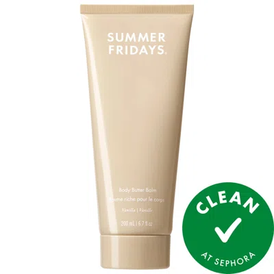 Summer Fridays Body Butter Balm Vanilla - Rich Body Cream With Hyaluronic Acid 6.7 Fl Oz/200 ml In Neutral