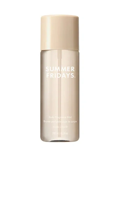 Summer Fridays Body Fragrance Mist In Vanilla