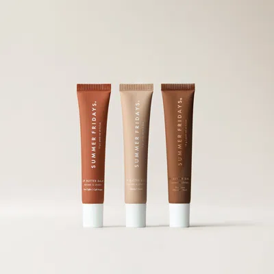 Summer Fridays Café Lip Trio In Brown