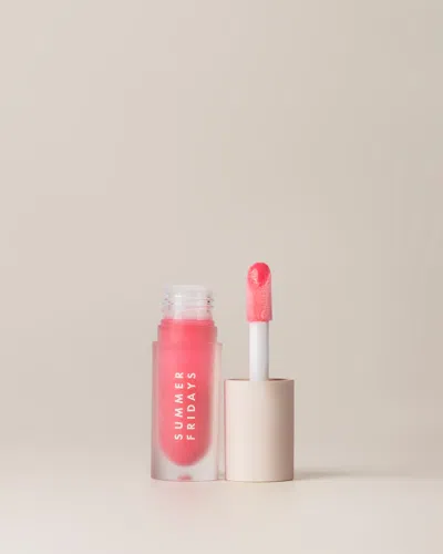 Summer Fridays Dream Lip Oil Pink Cloud In White