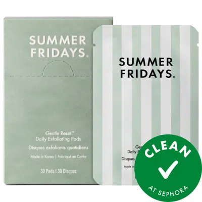 Summer Fridays Gentle Reset Daily Exfoliating Pads To Smooth + Minimize Pores With Ahas 30 Pads/box