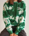 Summer Fridays Green Tie-dye Sweatshirt