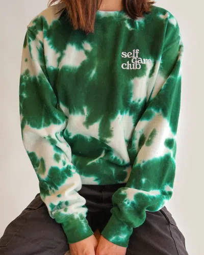 Summer Fridays Green Tie-dye Sweatshirt