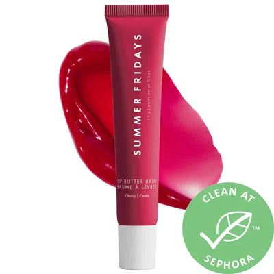 Summer Fridays Lip Butter Balm Cherry In White